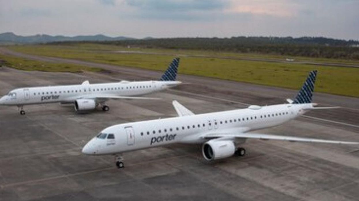 Porter Airlines' new Embraer E195-E2 jets.