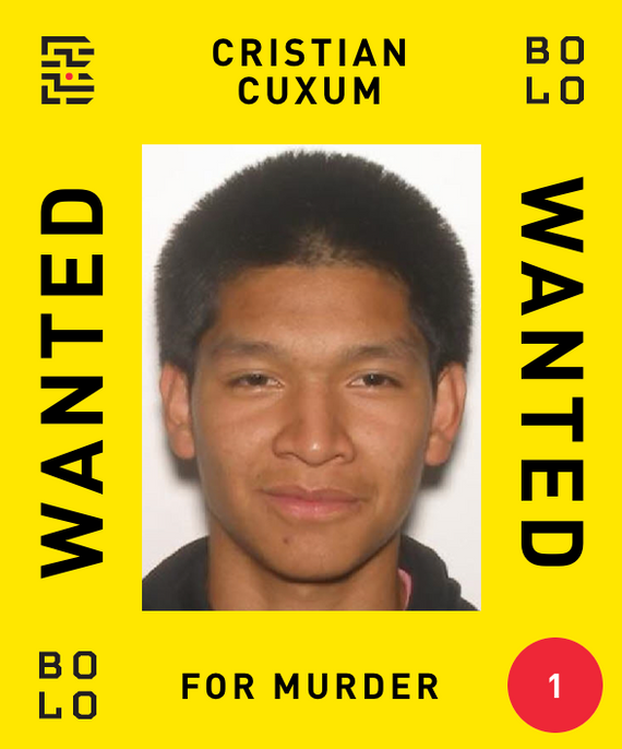 Poster with a man's mugshot and the words 