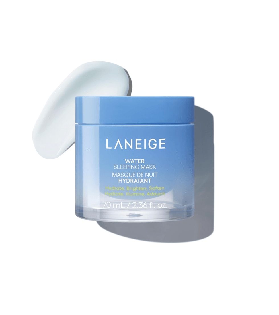 Pot de masque de nuit hydratant Masque de sommeil \u00e0 l'eau de LANEIGE.