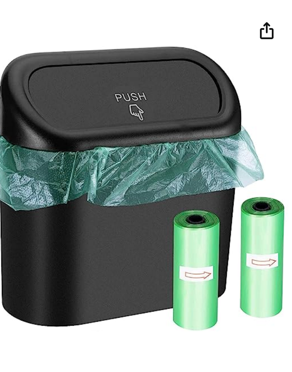 Poubelle de voiture.