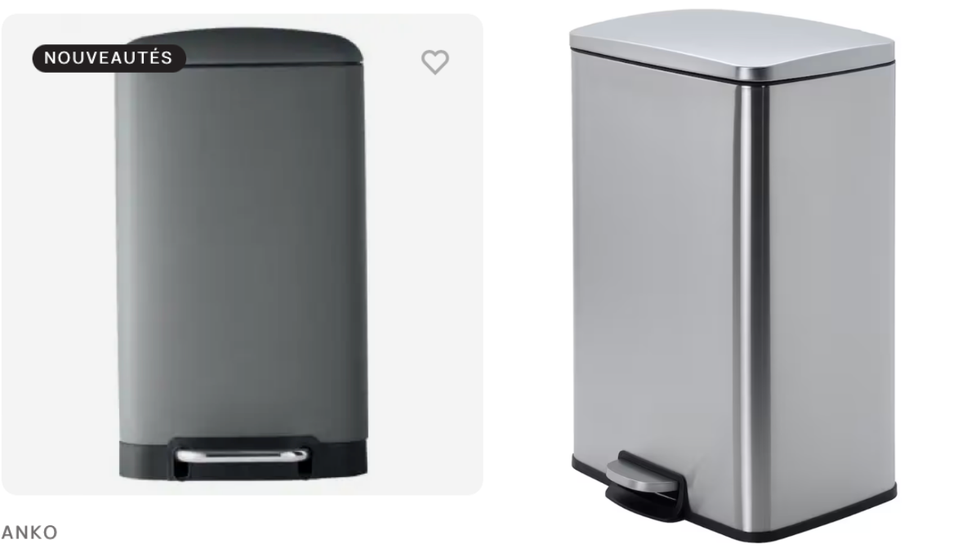 Poubelles \u00e0 p\u00e9dale.