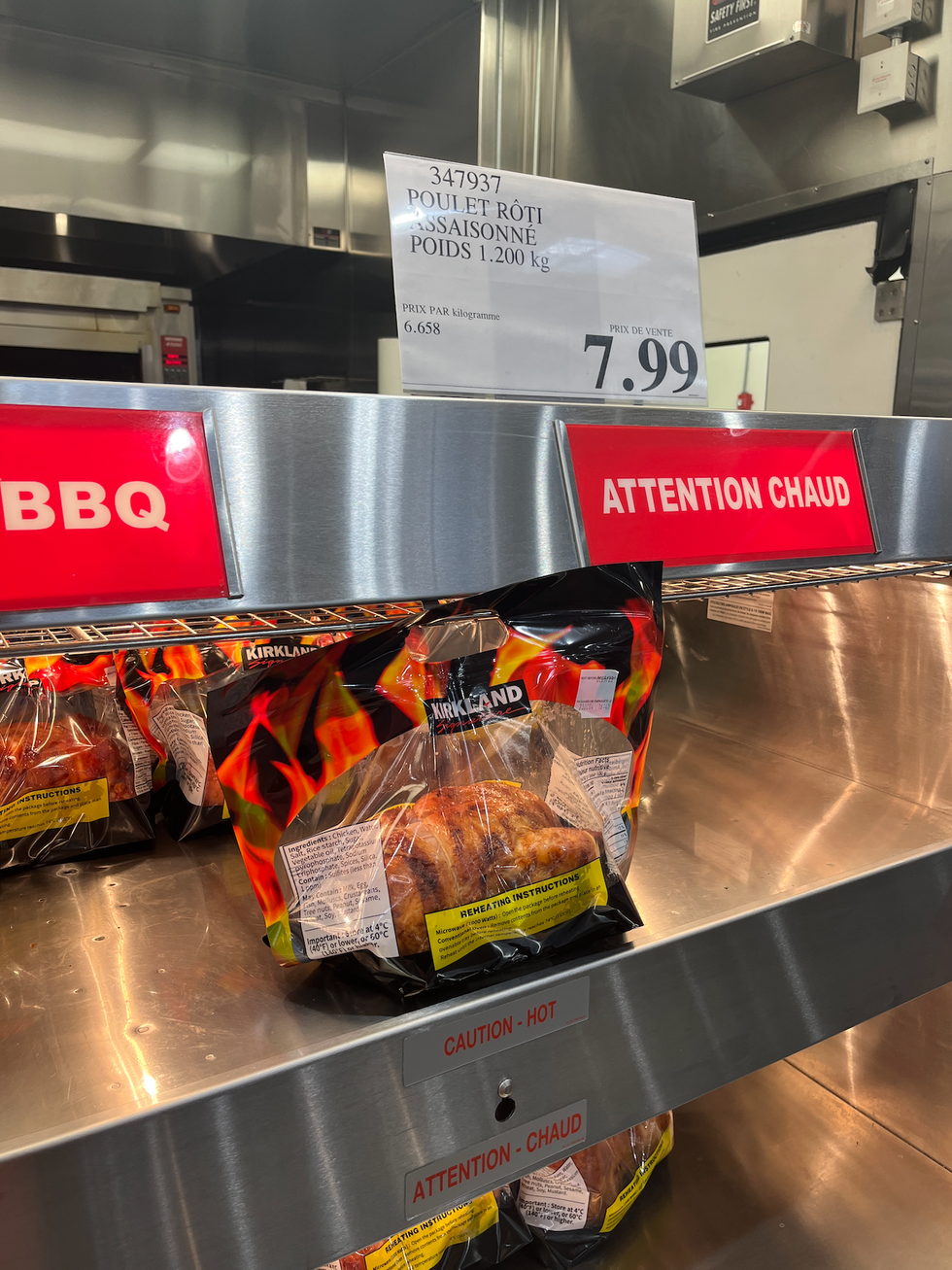 Poulet r\u00f4ti du Costco.