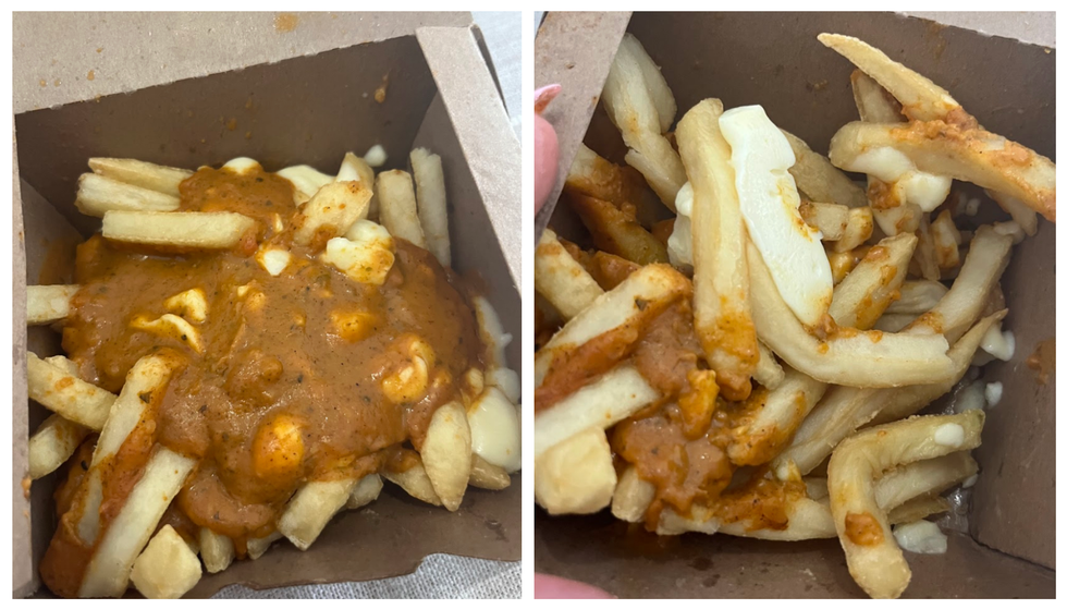 Poutine au poulet au beurre de Burger King.
