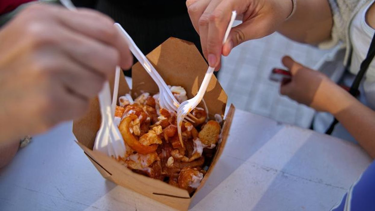 Poutine from a food truck.