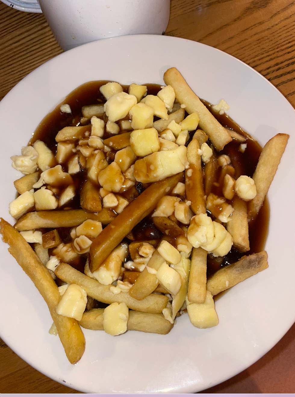 Poutine from Maple Leaf restaurant in London.