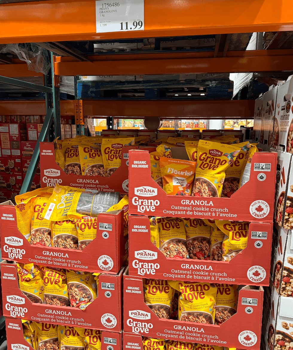Prana granola at costco.