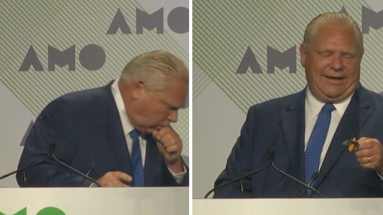 Premier Doug Ford at the AMO conference.