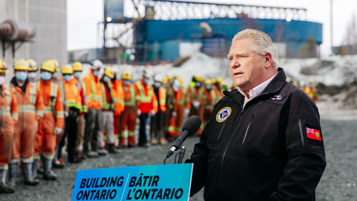 Premier Doug Ford in Thunder Bay.