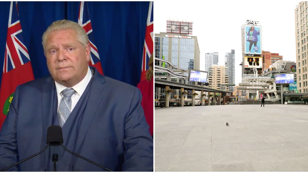 Premier Doug Ford Says That Ontario Is 'Staring Down The Barrel Of Another Lockdown'