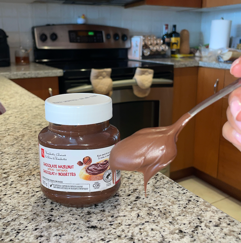 President's Choice Chocolate Hazelnut Spread.