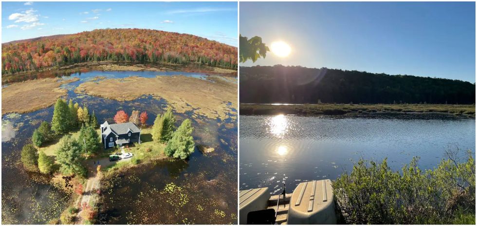 Presqu'\u00eele et Airbnb. Droite : Lac Beaudry.
