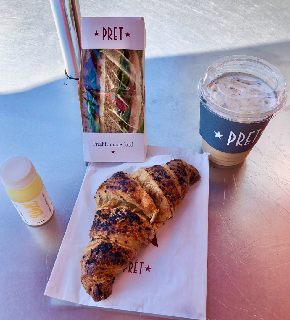 Pret A Manger foods.