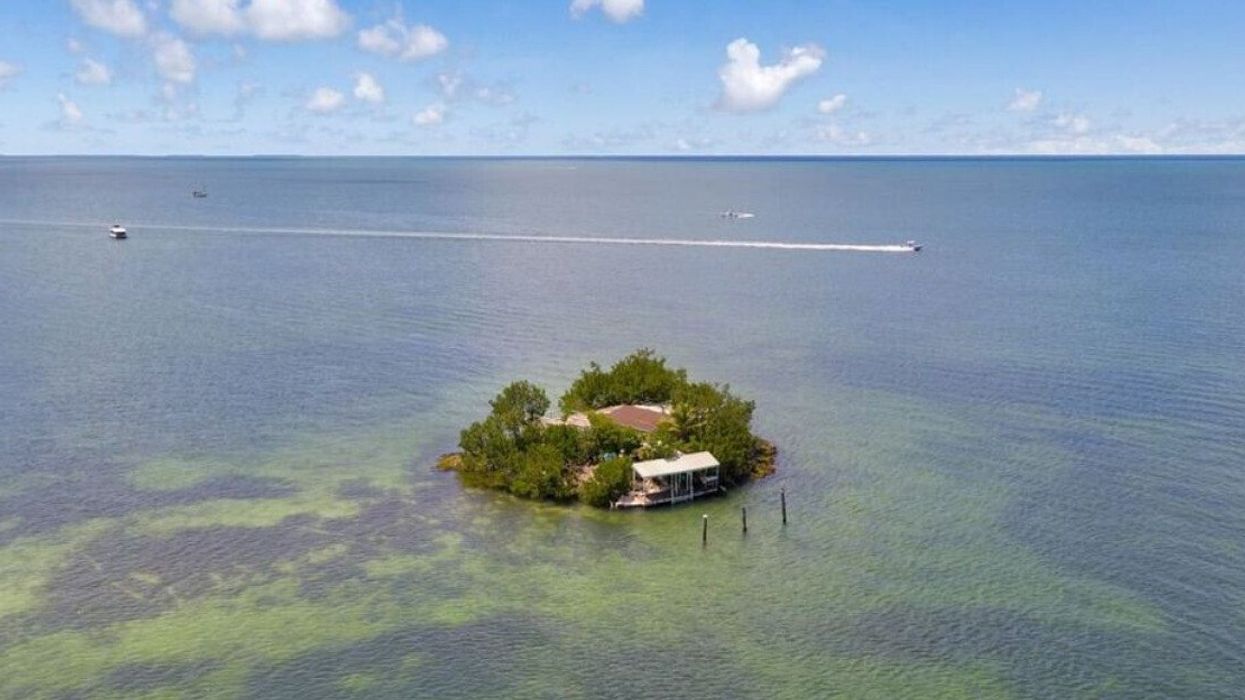 Pretty Joe Rock island in the Florida Keys.