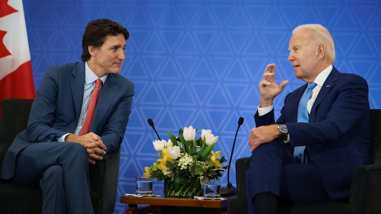 Prime Minister Justin Trudeau and U.S. President Joe Biden.