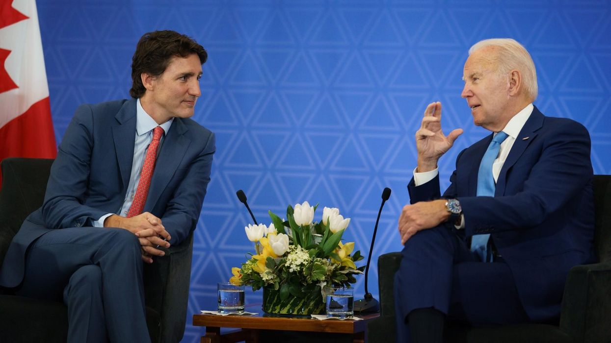 Prime Minister Justin Trudeau and U.S. President Joe Biden.
