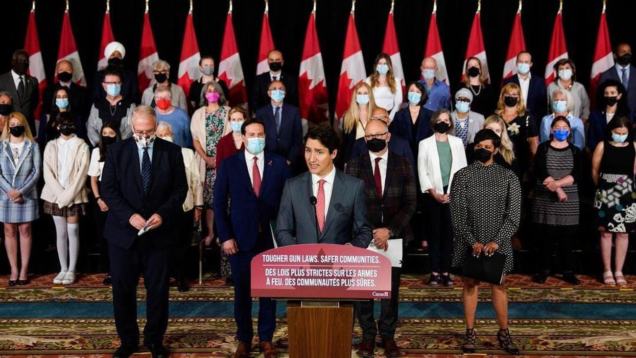 Prime Minister Justin Trudeau announcing the new legislation.