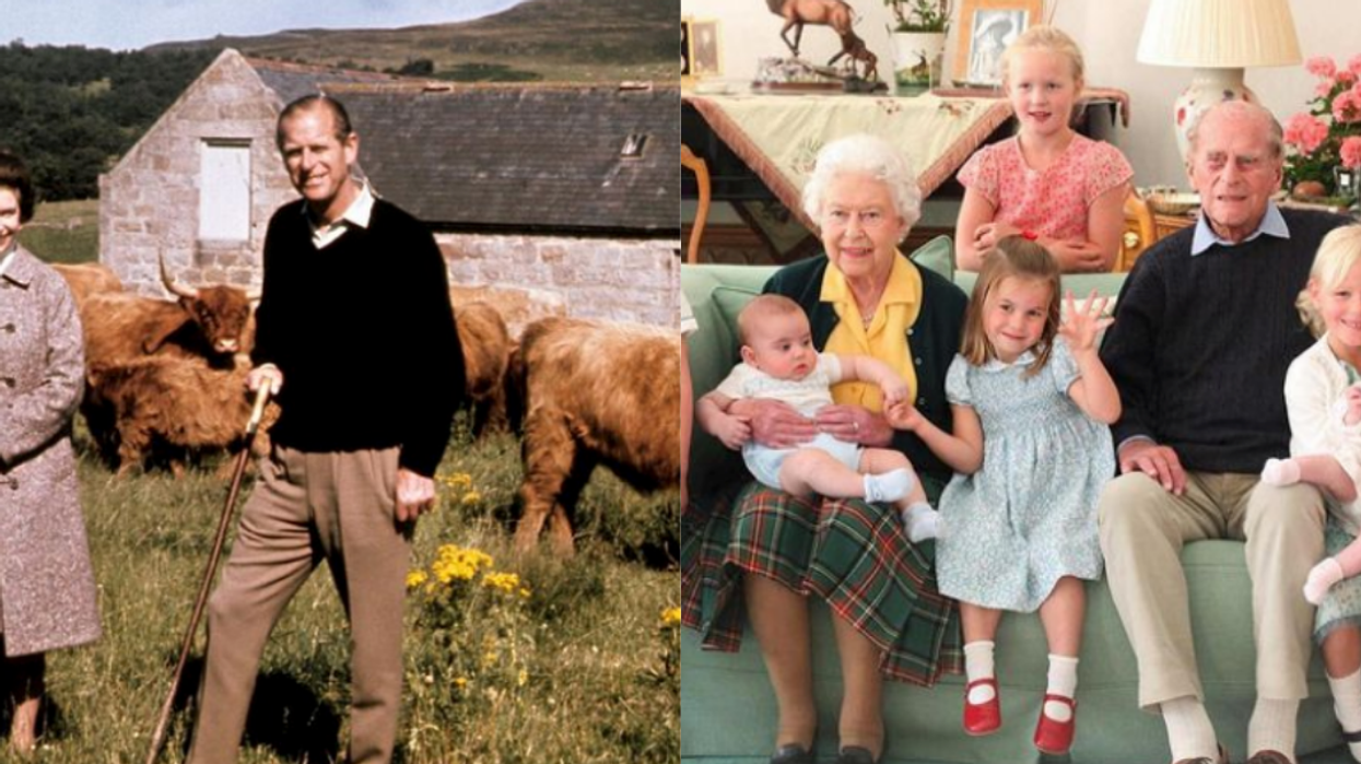 Prince Philip & The Queen Can Be Seen Will Their Great-Grandkids In A New Pic