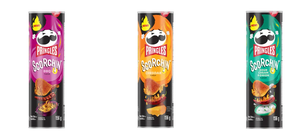 Pringles Scorchin' Potato Chips.