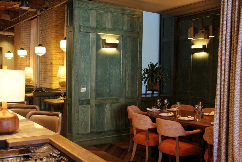 Private dining area.