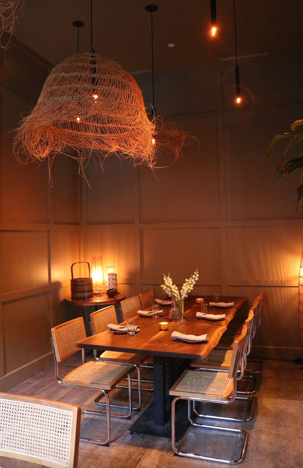 Private dinning area at Lao Lao Bar.