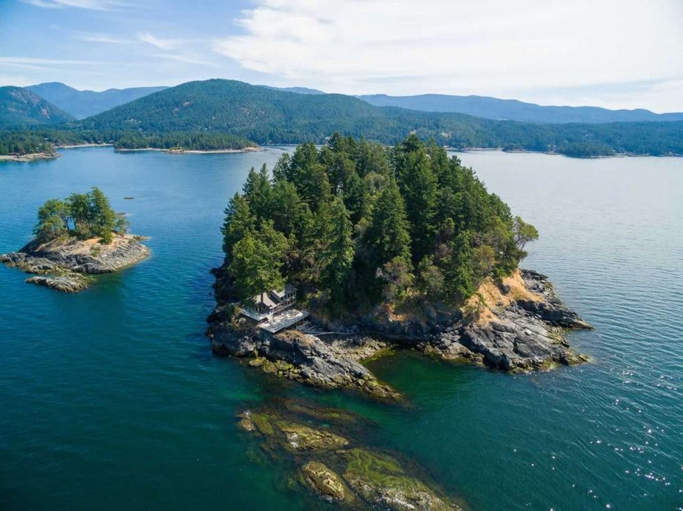 Private Island for sale on the Sunshine Coast in BC.