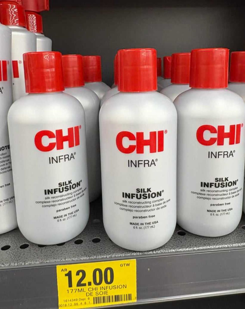 Produit pour cheveux de la marque CHI en vente au Tigre G\u00e9ant pour 12 $.