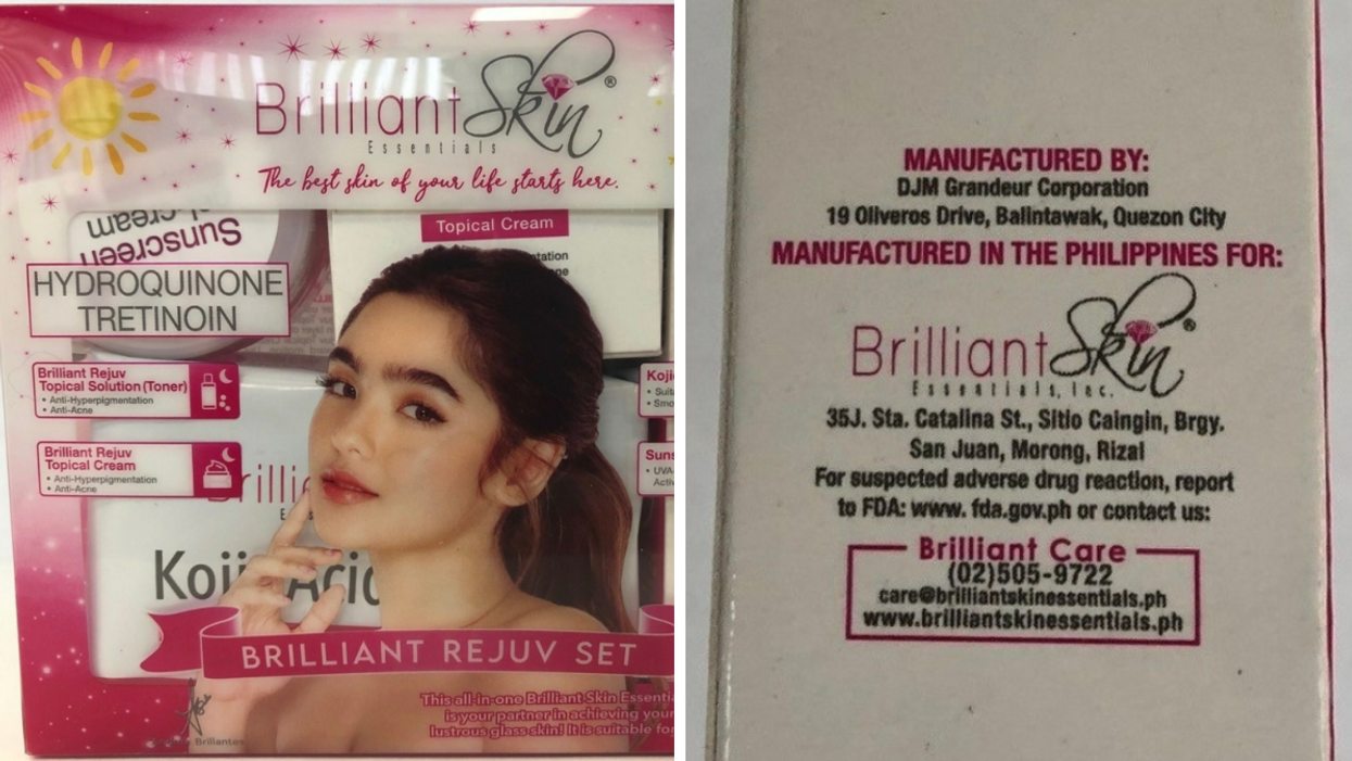 Produits Brillant Skin.