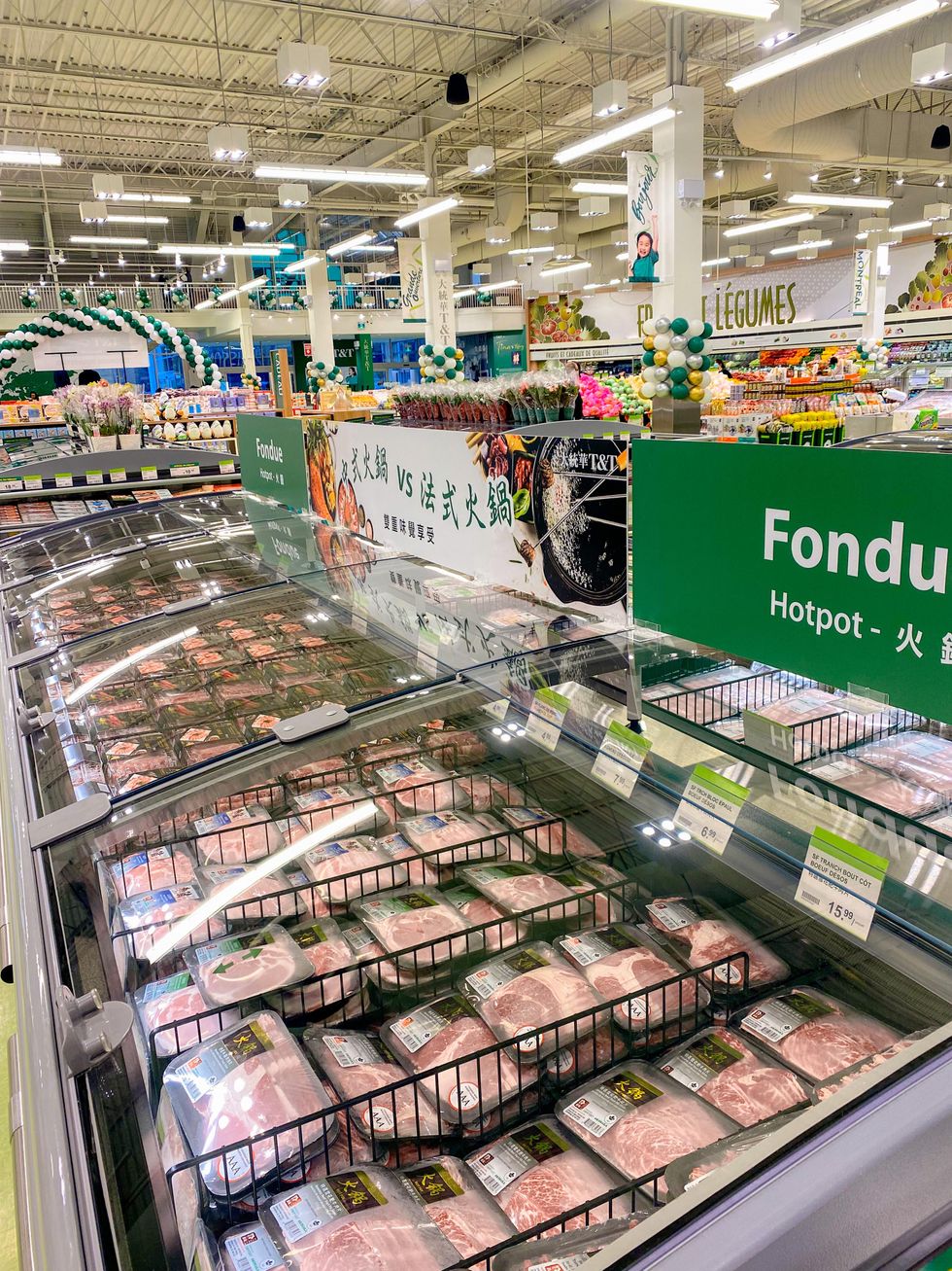 Produits fondue chinoise.