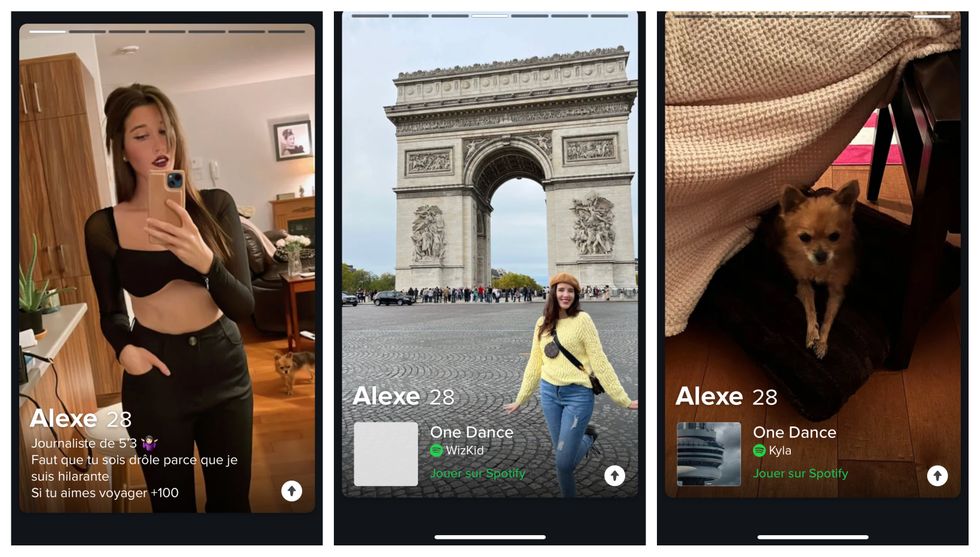 Profil Tinder d'Alexe.