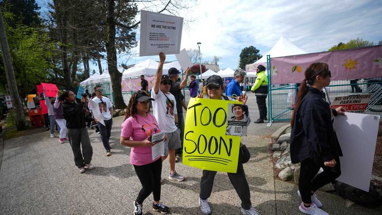 Protests outside Lapu Lapu event in Vancouver