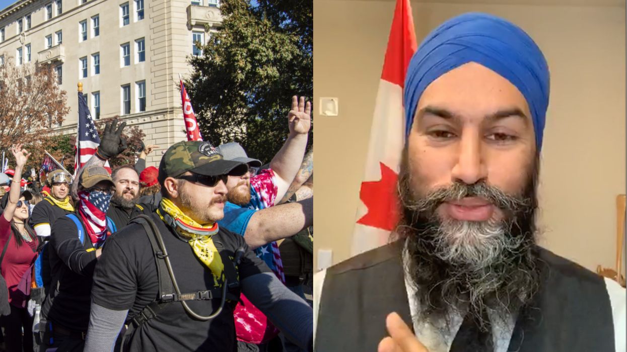 Proud Boys Are A Terrorist Group In Canada & Jagmeet Singh Says It's A 'Victory'