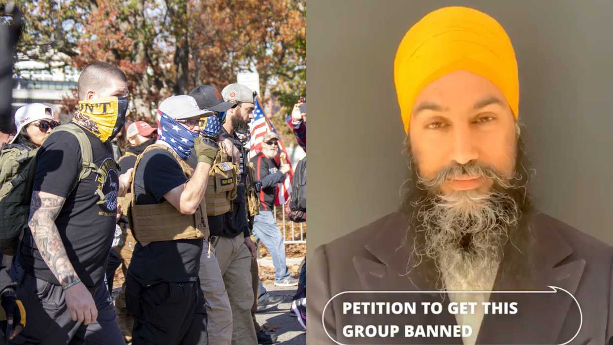 'Proud Boys' In Canada Should Be Officially ‘Designated As Terrorists’ Says Jagmeet Singh