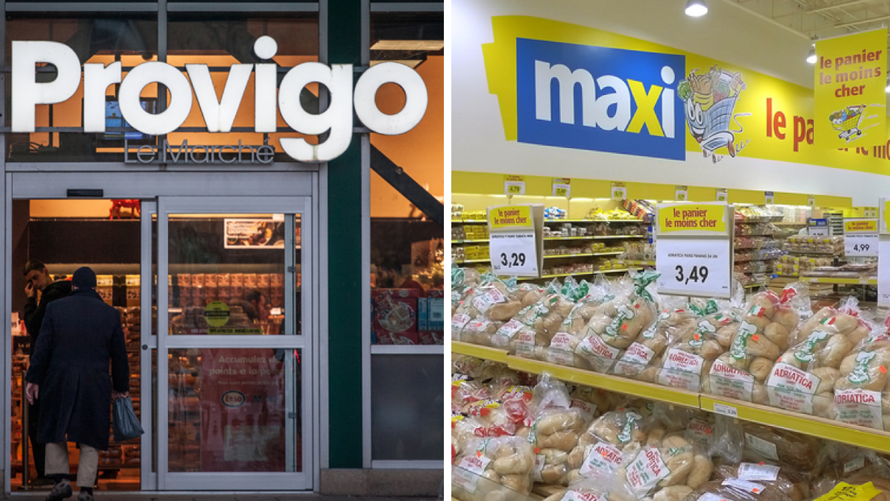 Provigo. Droite : Maxi.