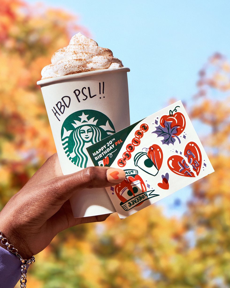 PSL tattoos offered at Starbucks on October 10.