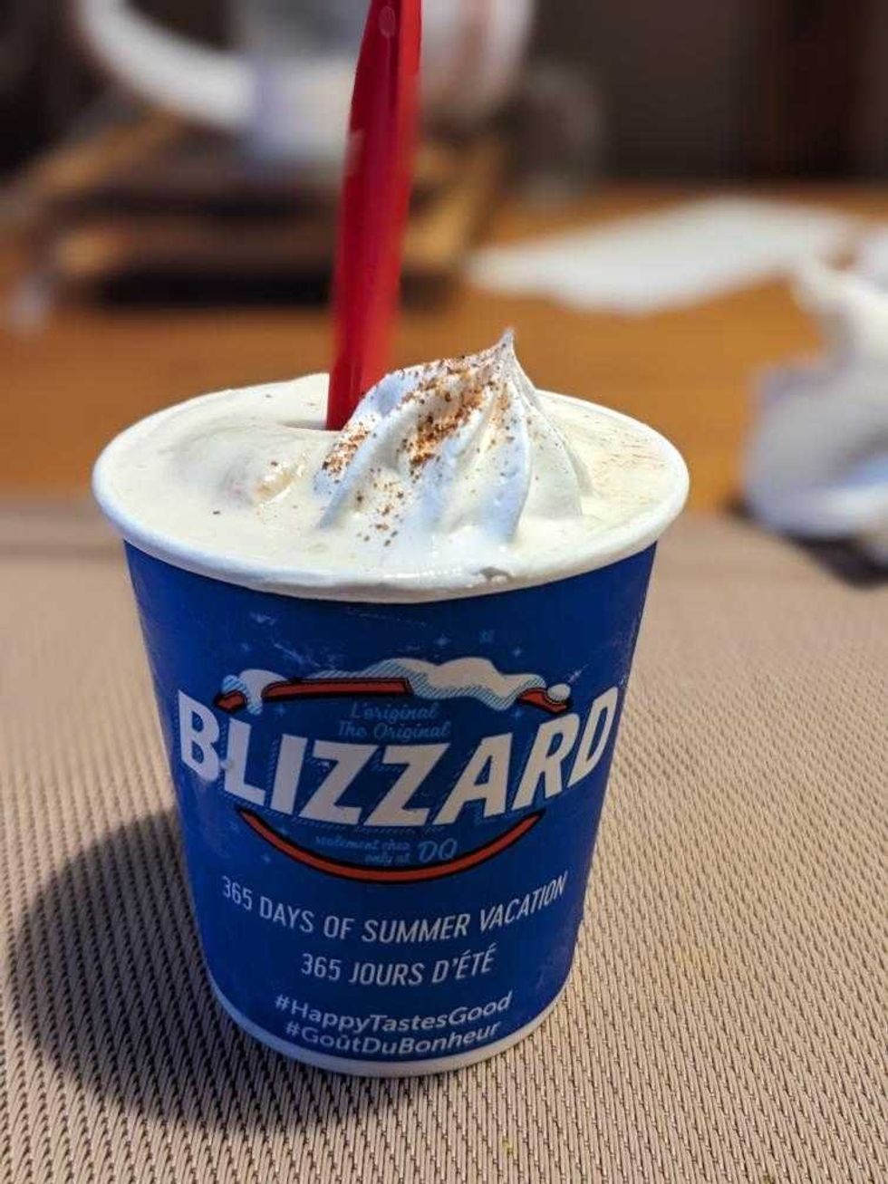 Pumpkin Pie Blizzard.