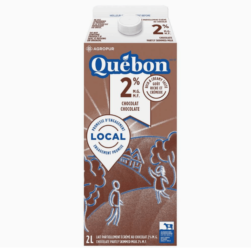 Qu\u00e9bon lait partiellement \u00e9cr\u00e9m\u00e9 2%.