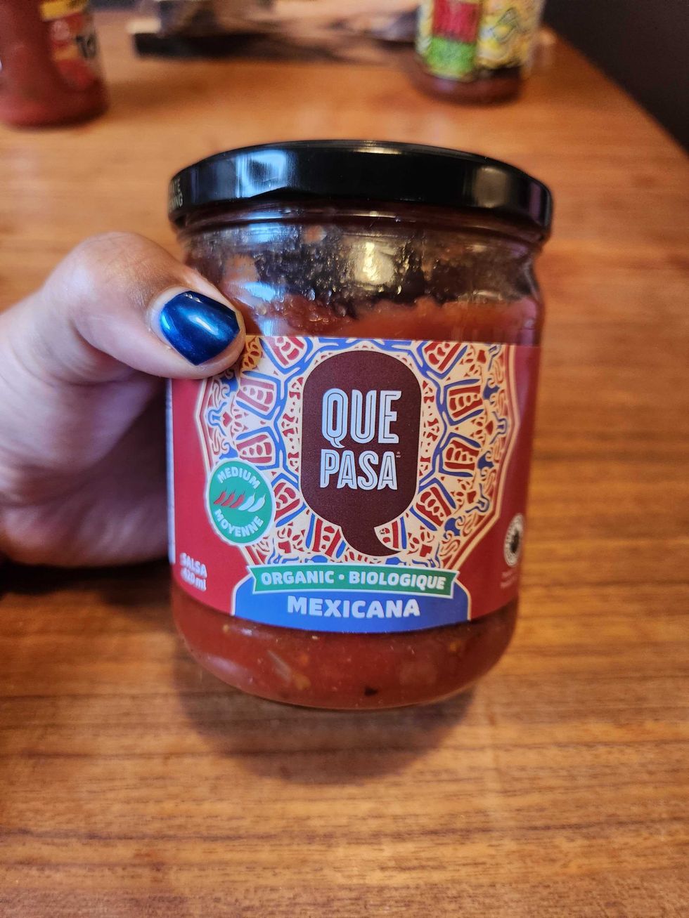 Que Pasa Organic Medium Salsa.