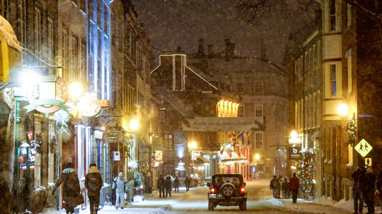 Québec à Noël.
