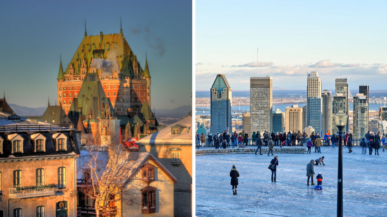 Québec. Droite : Montréal.