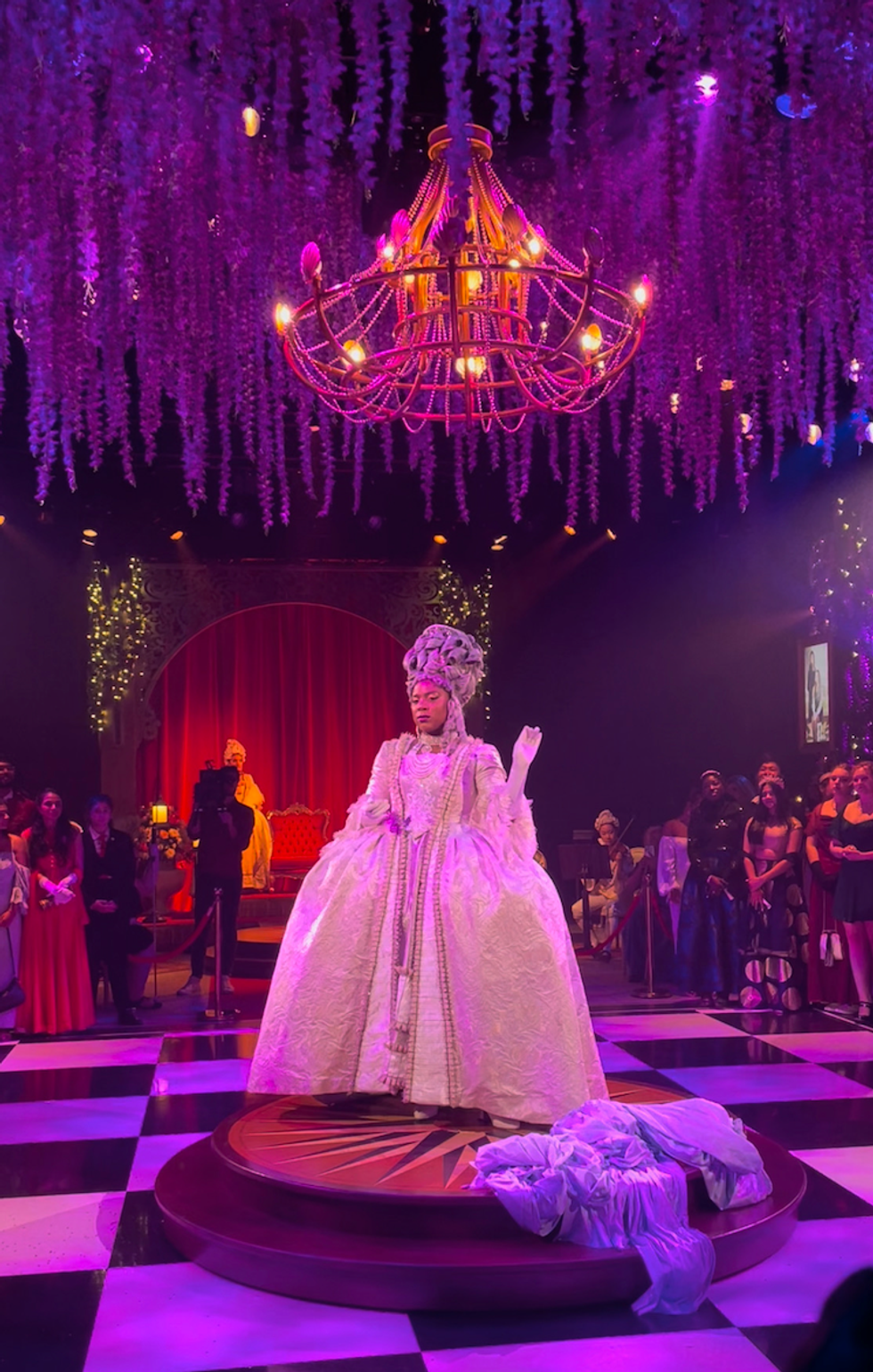 Queen Charlotte at the ball.