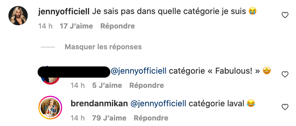 R\u00e9action de Jenny Chicoine d'OD Dans L'Ouest.