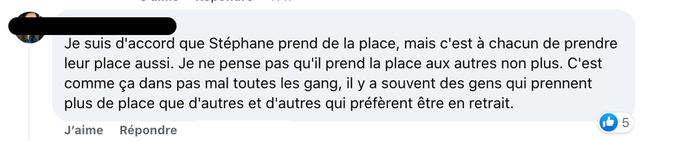 R\u00e9actions de M\u00e9lanie de 5 gars pour moi.