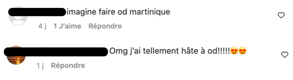 R\u00e9actions sous la photo de Catherine Bastien.