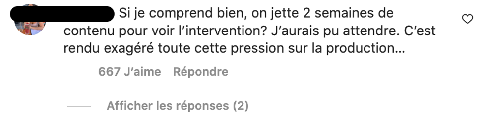 R\u00e9actions suite \u00e0 l'\u00e9pisode sp\u00e9cial d'OD.