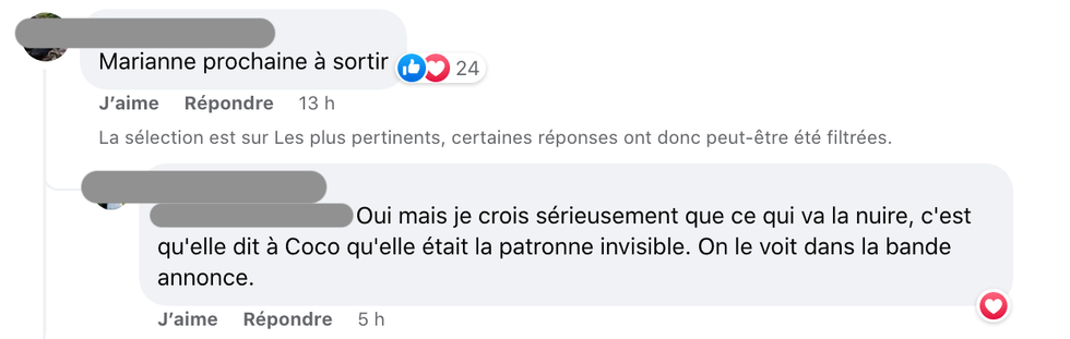 R\u00e9actions suite \u00e0 l'\u00e9viction de Zo\u00e9 Duval.