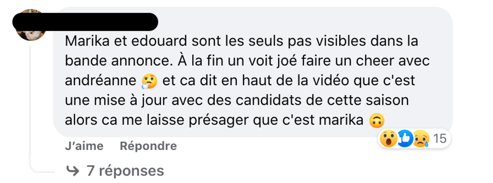 R\u00e9actions sur L'amour est dans le pr\u00e9.