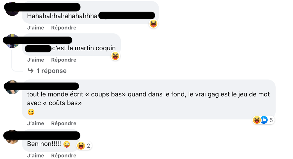 R\u00e9actions sur la blague de Rosalie Vaillancourt et Maxi.