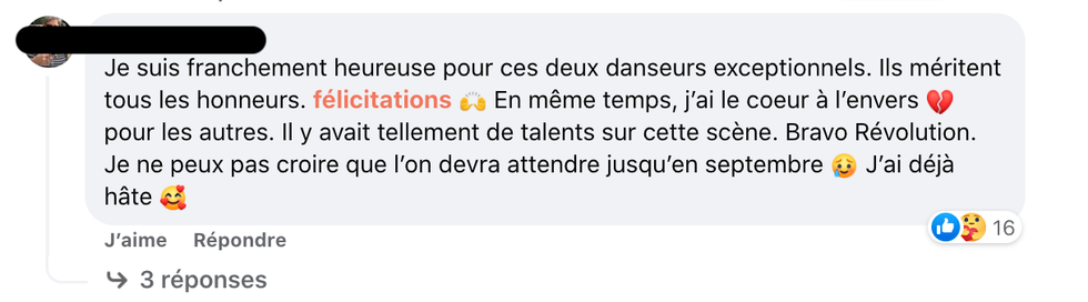 R\u00e9actions sur la finale de R\u00e9volution saison 4.