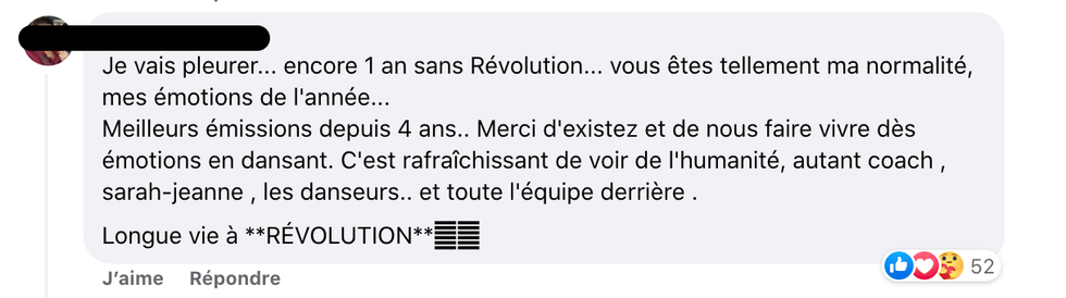 R\u00e9actions sur la finale de R\u00e9volution saison 4.