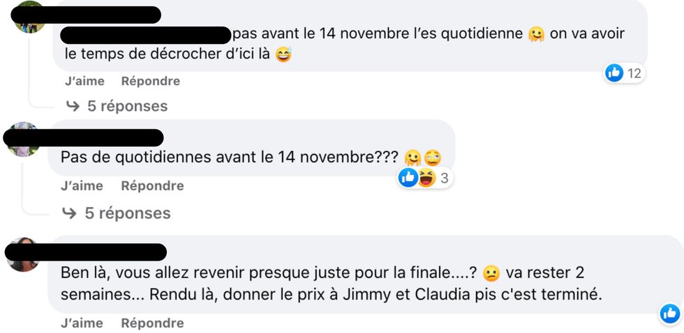 R\u00e9actions sur le nouvel horaire d'OD.